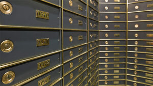 Safe deposit boxes
