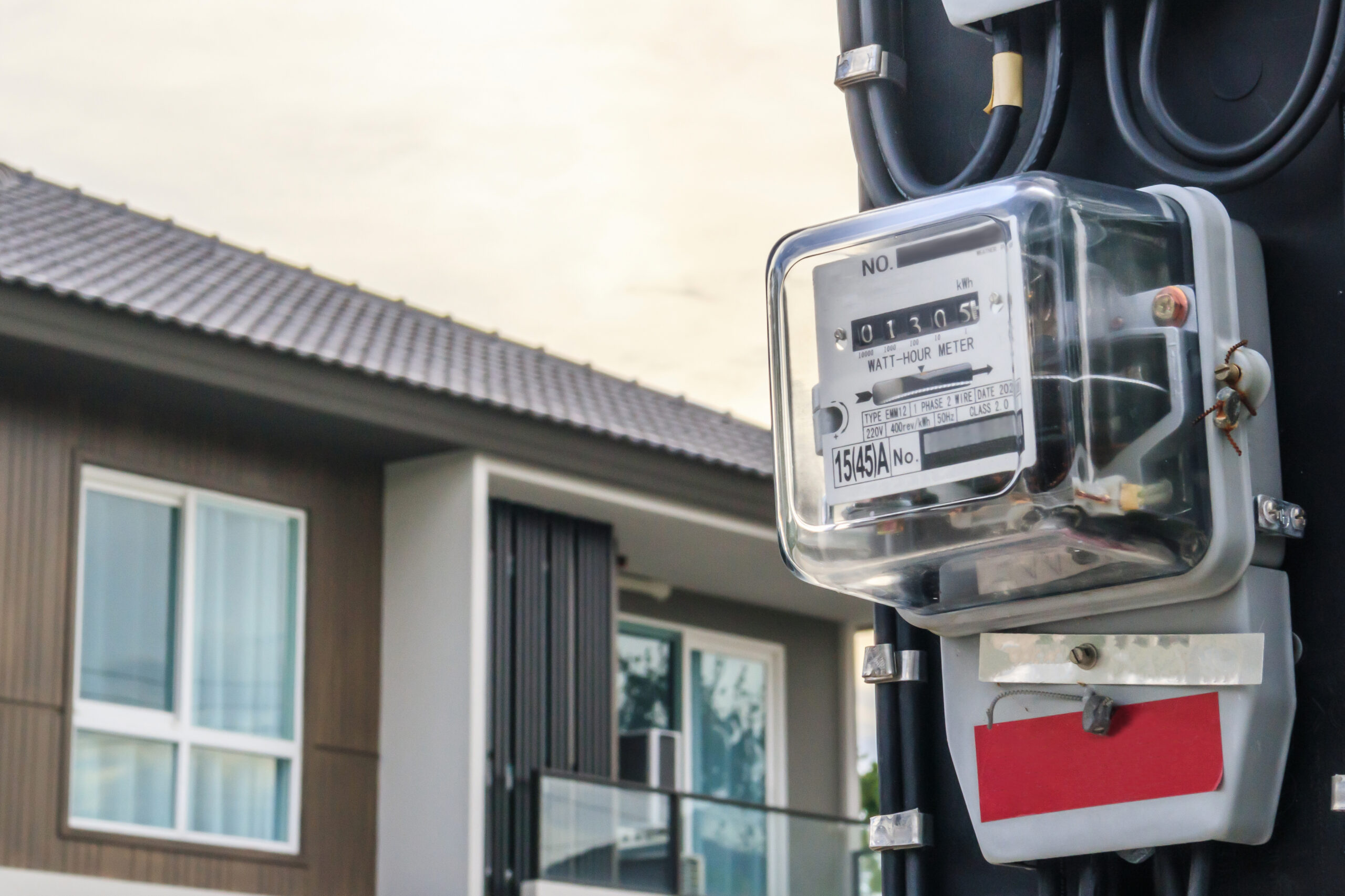 Electric power box meter for home use