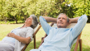 retirement couple overcoming the "retirement slump"