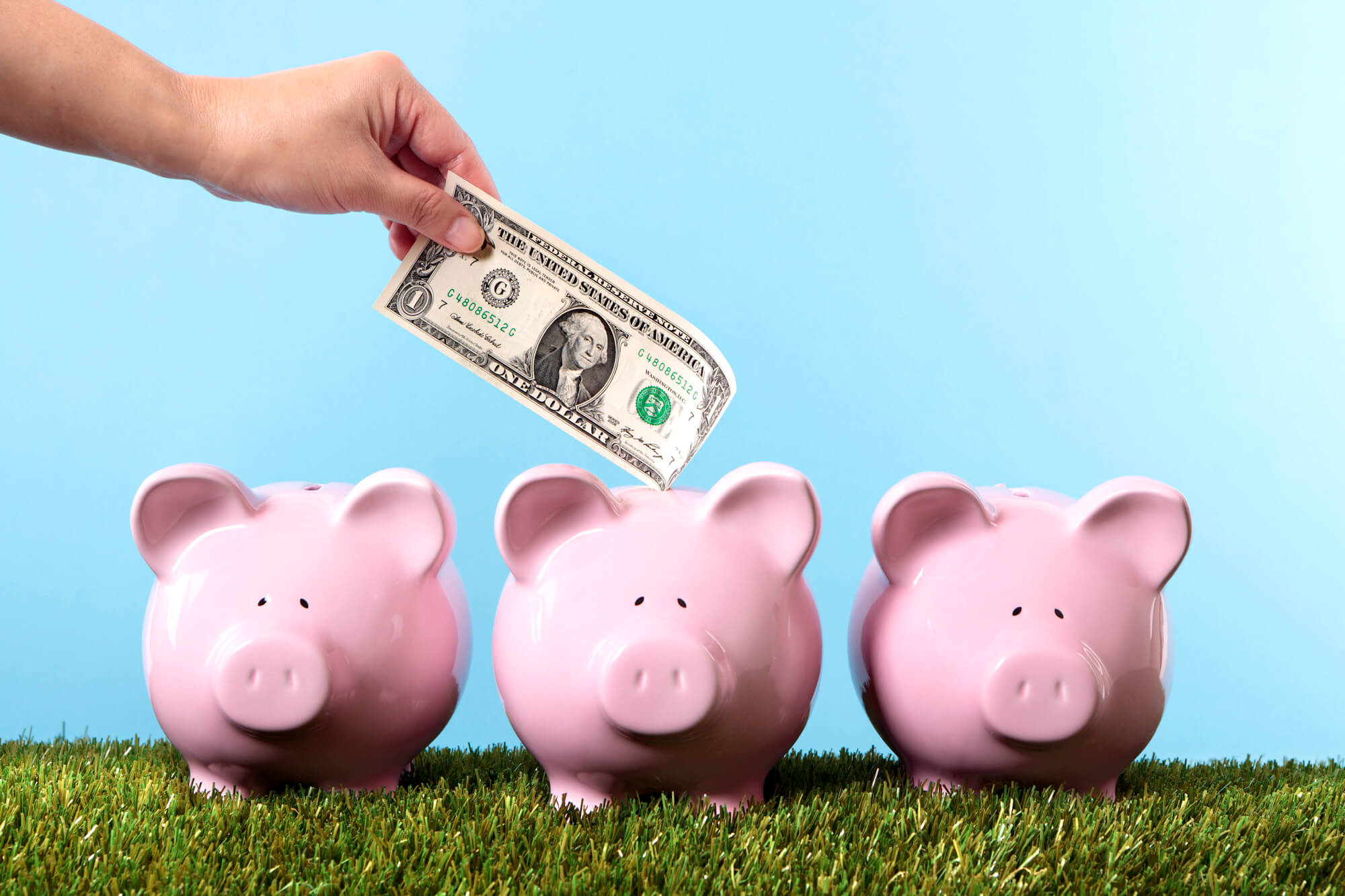 Image of piggy bank and saving more money