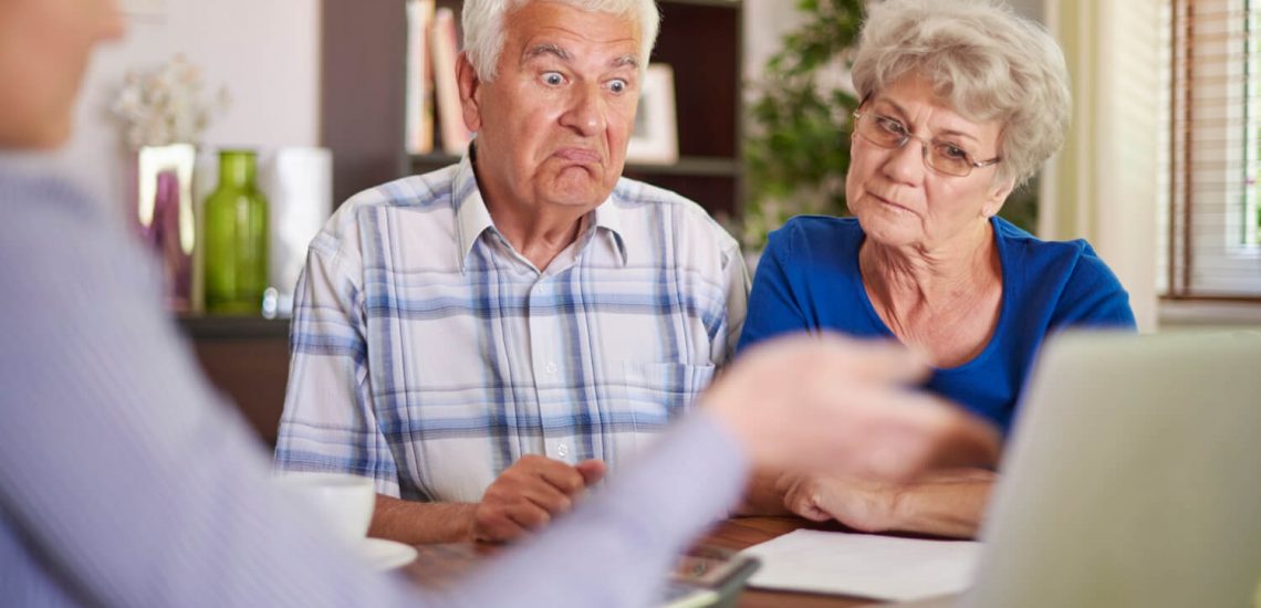 retiree couple receiving a retirement income plan